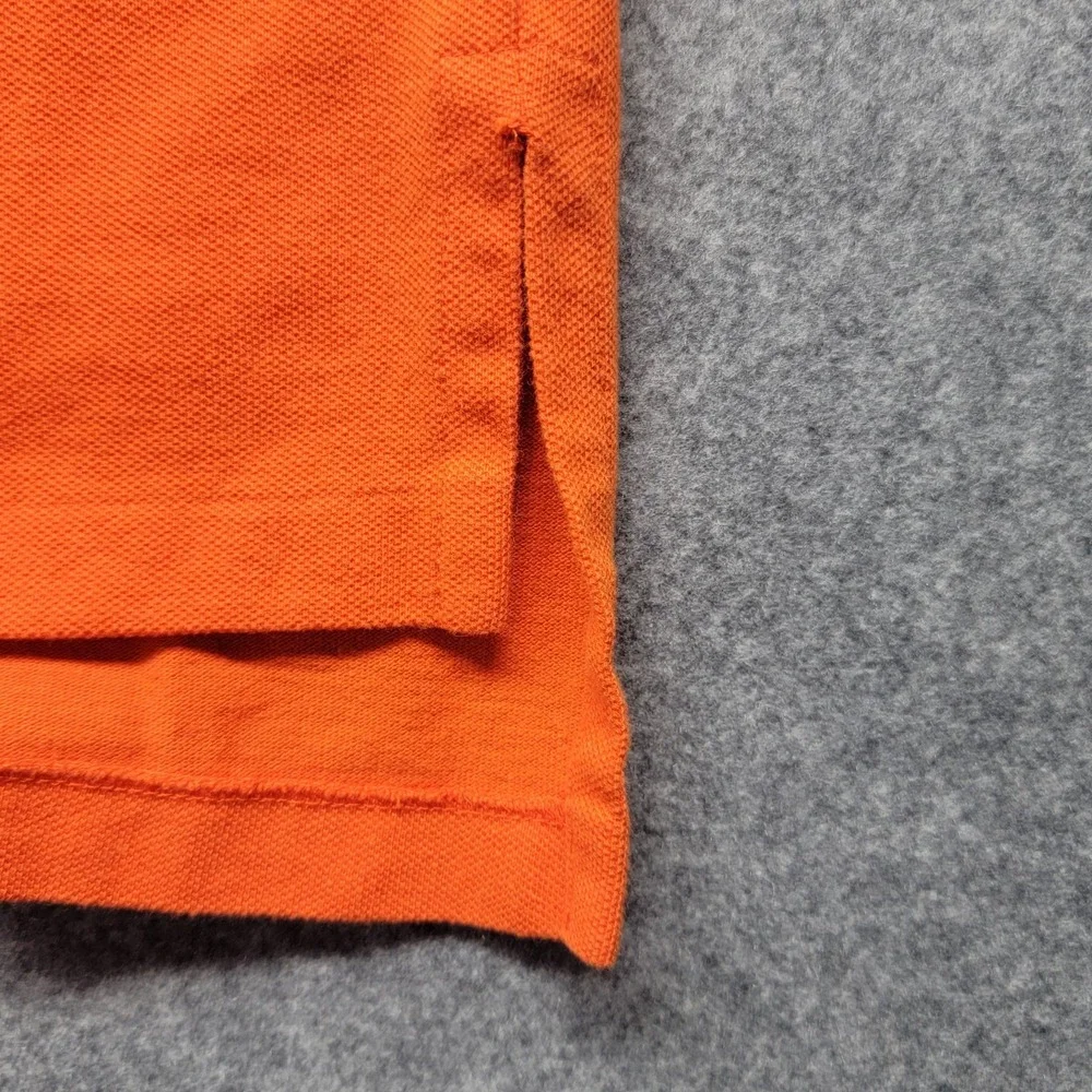 Ralph Lauren Y2K Vintage Orange Blue Pony Cotton Golf Polo Shirt Men's XXL/TTG